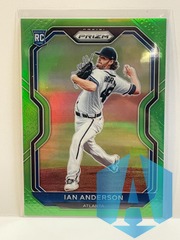 2021 Prizm Green RC #82 Ian Anderson Atlanta Braves